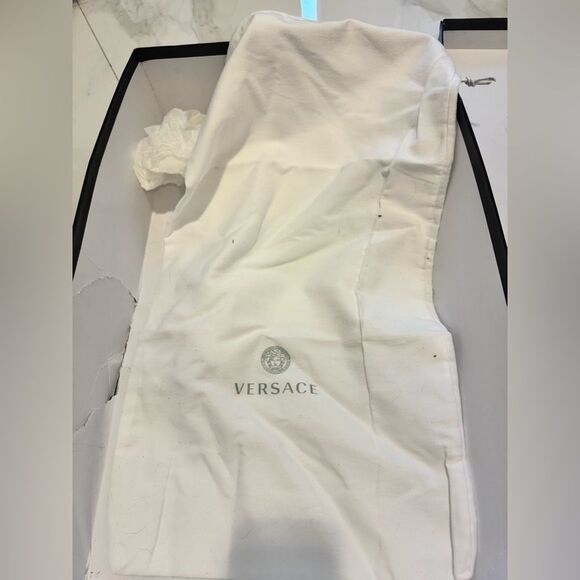 Brand new!! Versace - Aevitas Pointy leather platform ankle boots - Picture 12 of 16